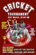 Image result for Cricket Tournament Poster