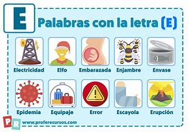 Image result for Cosas Con La Letra E