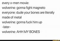 Image result for Wolverine Book Meme
