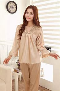 Image result for Women's Luxury Silk Pajamas