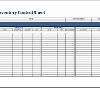 Image result for Inventory Control Sheet Template