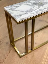 Image result for Slim Brass Console Table