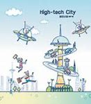 Image result for High-Tech City Background Animated