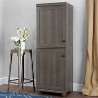 Image result for Light Colored Wood Narrow Storage Cabinet