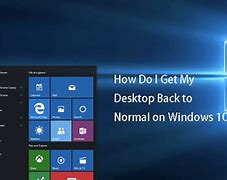 Image result for How to Get Regular Desktop Back