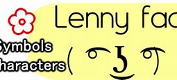 Image result for Lenny Face Symbol