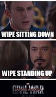 Image result for Wiping Standing Meme