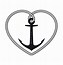 Image result for Heart Anchor Silhouette