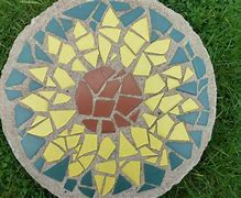 Image result for Mosaic Stepping Stone Designs
