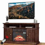 Image result for Seizeen TV Stand with Fireplace