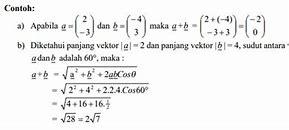 Image result for Contoh Soal Vektor Matematika