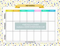Image result for Kids Daily Planner Sheets