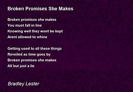 Image result for Poems About Broken Promises