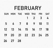 Image result for February Black Calendar