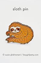 Image result for Sloth Pin Art