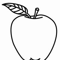 Image result for Apple Cartoon Drawing Black and White