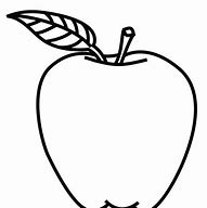 Image result for Apple Black Anf White Clip Art