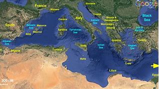 Image result for Mediterranean Cruise Map