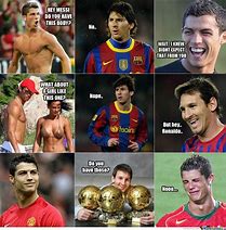 Image result for Messi with Ronaldo Baby Meme