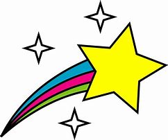 Image result for Rainbow Shooting Star Transparent
