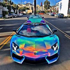 Neon Lambo Rainbow Fire Lamborghini Wallpaper