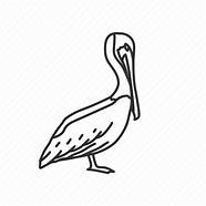 Image result for Louisiana Pelican Outline