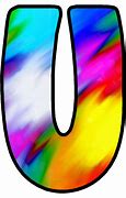 Image result for Rainbow Letter U