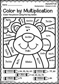 Image result for Color by Number for Kids 3rd Grade