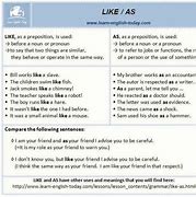 Image result for Like or as Examples