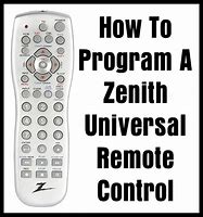 Image result for Zenith Universal Remote Control Manual