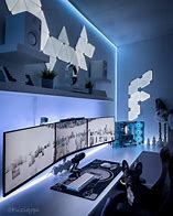 Image result for White Aesthetic Gaming Setup