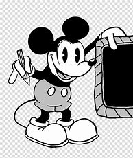 Image result for Mickey Mouse Holding Pencil Sketches