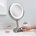 Image result for Lighted Pedestal Makeup Mirror