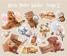 Image result for Vintage Harry Potter Stickers
