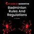 Image result for Badminton Rules and Regulations