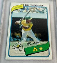 Image result for Rickey Henderson Rookie Card