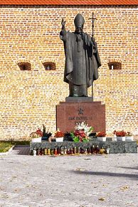 Image result for Pope John Paul II Statue in Poland