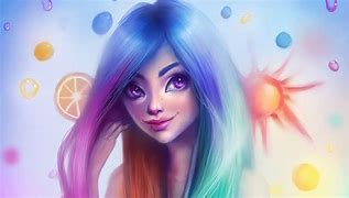 Image result for Anime Emo Girl Rainbow