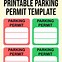Image result for Parking Permit Template Free Disclaimer