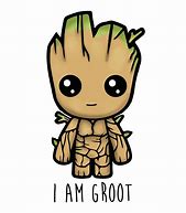 Image result for Baby Groot with Santa Hat Cartoon Drawing