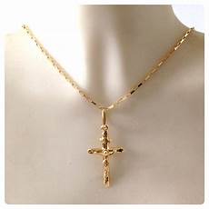 joia feminina colar de ouro crucifixo pingente cristo unissex joia ouro 18k joia feminina colar de ouro crucifixo pingente cristo unissex joia ouro 18k