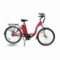 Image result for Red Electric Bike with Big Battery