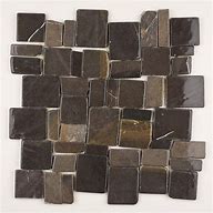 Image result for Black Flat Pebble Tiles