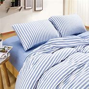 Image result for Blue and White Striped Duvet Cover