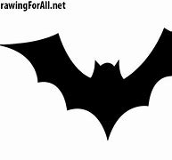 Image result for Bat Drawing Black and White