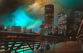 Image result for Anime City at Night Tokyo Japan