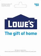 Image result for Back of Lowe's Gift Card