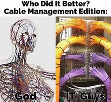 Image result for Cable Management Meme