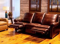 Image result for Images Luxury Room Leather Seating 55-Inch Wall TV