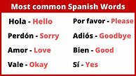 Image result for Common Spanish Words